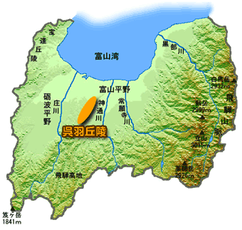 呉羽山丘陵マップ